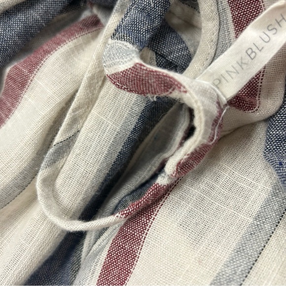 PinkBlush Cotton Striped Halter Neck Maternity Dress size large - Picture 13 of 15